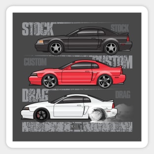 3 in One Stangs Stances Sticker